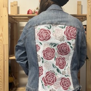 Malovaná bunda #036 – džínová - první obrázek z galerie
