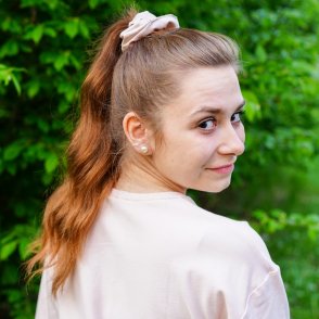 Scrunchie – béžová - první obrázek z galerie