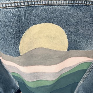 Vyšívaná bunda #013 – džínová - obrázek 4 z galerie