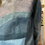 Vyšívaná bunda #024 – džínová - třetí obrázek z galerie