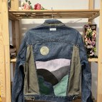 Vyšívaná bunda #023 – džínová - čtvrtý obrázek z galerie