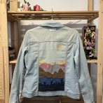 Vyšívaná bunda #017 – džínová - čtvrtý obrázek z galerie