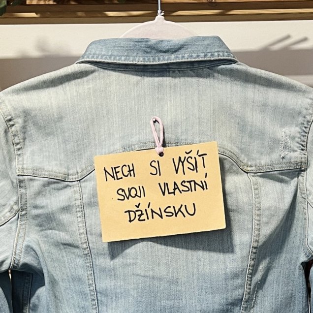 Vyšívaná džínová bunda – na přání