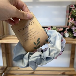 Scrunchie – růže šípková šedá - obrázek 1 z galerie