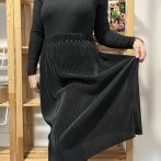 Sukně plisovaná – černá - druhý obrázek z galerie