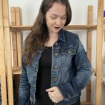 Vyšívaná bunda #066 – džínová - čtvrtý obrázek z galerie