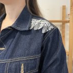 Vyšívaná bunda #069 – džínová - čtvrtý obrázek z galerie