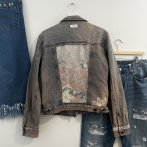 Vyšívaná bunda #090 – džínová - čtvrtý obrázek z galerie