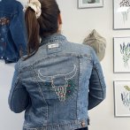 Vyšívaná bunda #093 – džínová