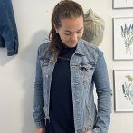 Vyšívaná bunda #093 – džínová - třetí obrázek z galerie