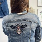 Vyšívaná bunda #092 – džínová - první obrázek z galerie
