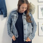 Vyšívaná bunda #092 – džínová - třetí obrázek z galerie