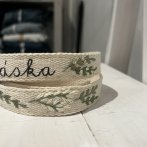 Vyšívaný popruh na telefon – krémová - druhý obrázek z galerie