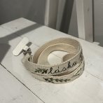 Vyšívaný popruh na telefon – krémová - třetí obrázek z galerie