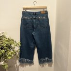 Vyšívané džíny #008 – modrá - třetí obrázek z galerie