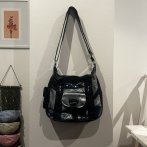 Kožená kabelka – Modrá - druhý obrázek z galerie