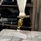 Vyšívaný popruh na telefon – Oranžové květy - čtvrtý obrázek z galerie