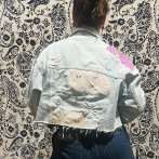 Vyšívaná bunda #096 – džínová - první obrázek z galerie