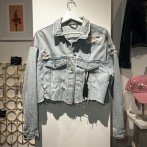 Vyšívaná bunda #096 – džínová - čtvrtý obrázek z galerie