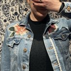 Vyšívaná bunda #100 – džínová - čtvrtý obrázek z galerie