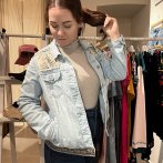 Vyšívaná bunda #101 – džínová - druhý obrázek z galerie