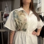 Košile vyšívaná #013 – bílá - třetí obrázek z galerie