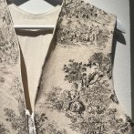 Upcyklovaná vesta #007 – krémová - čtvrtý obrázek z galerie